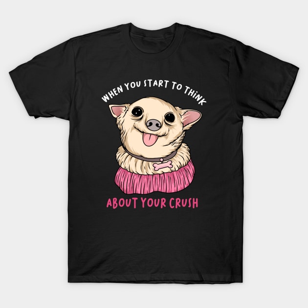 Puppy Humorous T-Shirt by MoniaRoar